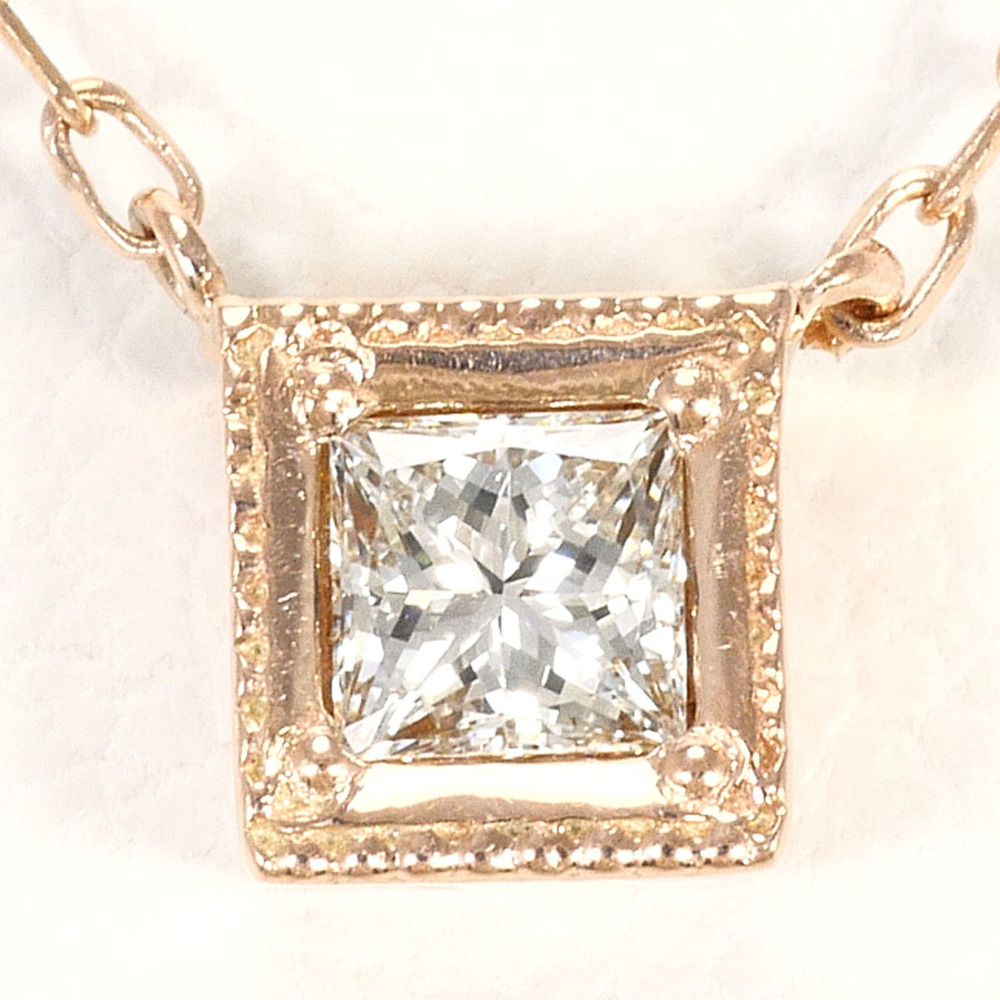 VINTAGE 10k Gold Diamond Necklace